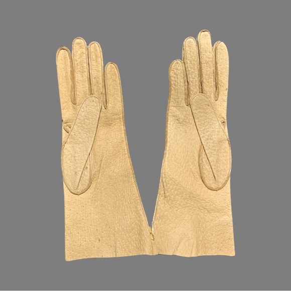 NWT Vintage 1970s Grandoe Leather Gloves no lining Size 7 - Picture 4 of 6